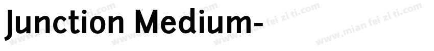 Junction Medium字体转换
